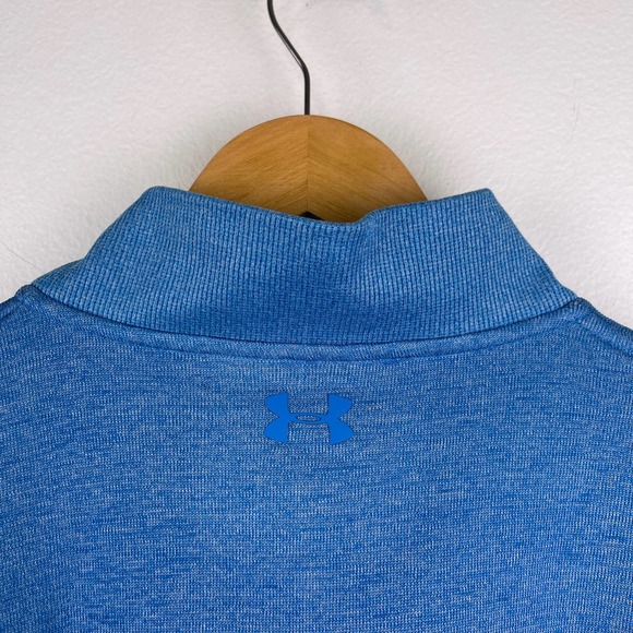 NEW Under Armour UA Storm SweaterFleece ¼ Zip Capri Blue Pullover Men’s Size XL - Picture 6 of 9